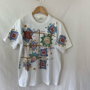 Vintage Eat Your Vegetables Painted Tee